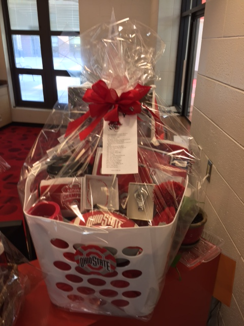 The Chs Staff Also Donated This Ohio State Buckeyes Theme Basket For Ccsf Auction Buckeye Fans Will Want To Make Sure They Purchase Their Raffle